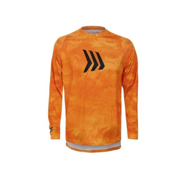 Gillz Sun Orange Men's Contender Series Long Sleeve UV Fishing Tee Size Small - Picture 1 of 12